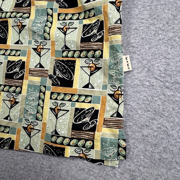 Koko Island Hawaiian Style Cocktail Martini Shirt Mens XL All Over Print USA - Picture 3 of 7